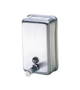 Stainless Steel Vertical Soap Dispenser With lock & key Vol. 1200ml Stainless Steel Vertical Soap Dispenser With lock & key Vol. 1200ml
