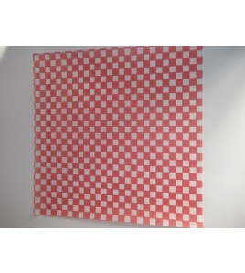 14 x 14 Red Checkered Sandwich Wraps 1000pcs / Box 