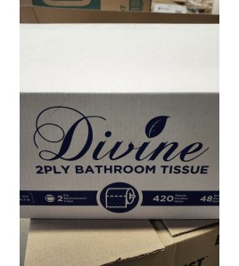 divine toilet paper case of 48 rolls , 420 sheets  divine toilet paper case of 48 rolls , 420 sheets