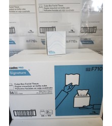 facial tissue Cube box , 90 sheets 8"x8" F710