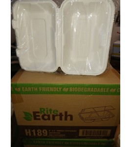 bagasse hinged lid take out containers 9x6x3 case of 200 bagasse hinged lid take out containers 9x6x3 case of 200