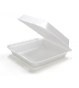 Darnel - S1 - White Foam Hinged Container - 200/case Darnel - S1 - White Foam Hinged Container - 200/case