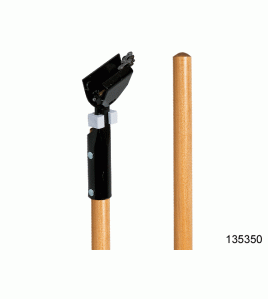 Marino: 60" Snap-On Dust Mop Wood Handle Marino: 60" Snap-On Dust Mop Wood Handle