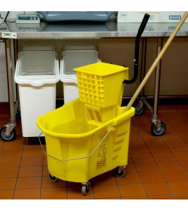 35qt Splashproof side press Bucket Wringer Combo 35qt Splashproof side press Bucket Wringer Combo