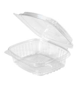 Genpak - AD08 - Clear Hinged Deli Container - 200/Case Genpak - AD08 - Clear Hinged Deli Container - 200/Case