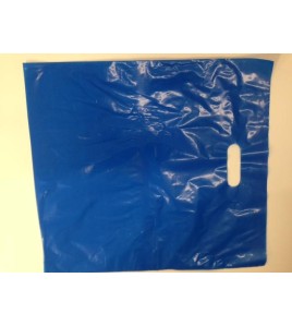 Boutique Style Shopping Bags Blue 17 Inches x 19 Inches 500pcs / Case