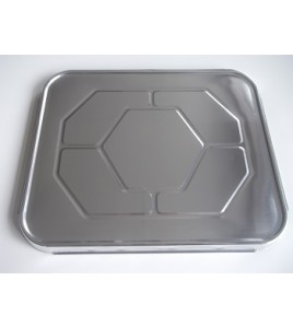Western Plastics: Aluminum Tray Half Size Lids 100 Pieces Per Case