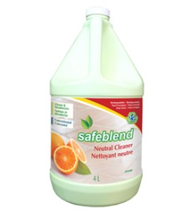 Safeblend: Neutral Cleaner Tangerine 4 Litres Bottle Safeblend: Neutral Cleaner Tangerine 4 Litres Bottle