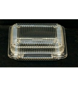 VEL-070 - 6.9" x 5.9" x 2.312", Small Clear Plastic Hinged Container, PET, 600/case VEL-070 - 6.9" x 5.9" x 2.312", Small Clear Plastic Hinged Container, PET, 600/case