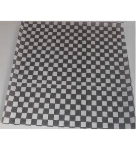 14 x 14 Black Checkered Sandwich Wrap 1000pcs / Box  14 x 14 Black Checkered Sandwich Wrap 1000pcs / Box