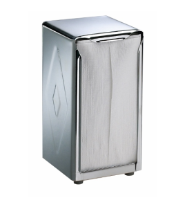 Jr. Napkin Dispenser San Jamar Stainless Steel Table Top metal Jr. Napkin Dispenser San Jamar Stainless Steel Table Top metal
