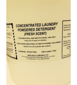 Sprakita: Concentrated Laundry Powdered Detergent 18kg Pail Sprakita: Concentrated Laundry Powdered Detergent 18kg Pail