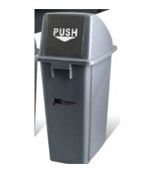 M2: rectangular 60L garbage container with lid