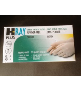 H-Ray Powder Free Synmax Synthetic Gloves 10 x 100 pcs/Case