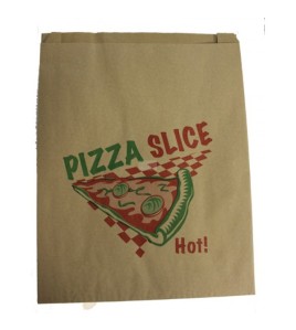 pizza slice bag stock design 500pcs brown 11x4 x16  pizza slice bag stock design 500pcs brown 11x4 x16