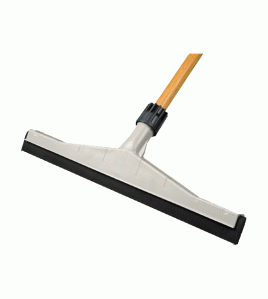 Marino: 18" Heavy duty plastic MUS squeegee With 54" Tapered Wood Handle Marino: 18" Heavy duty plastic MUS squeegee With 54" Tapered Wood Handle