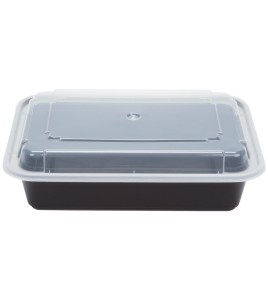 8" x 6" plastic containers with clear lids 28 oz 150 pcs  8" x 6" plastic containers with clear lids 28 oz 150 pcs
