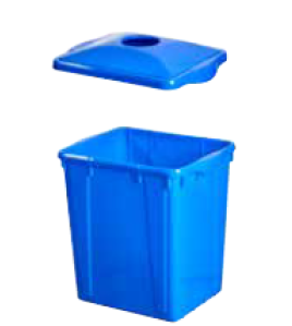 Lid for curbside recycle bin with hole for bottles and cans 16 gallon& 22 gallons  Lid for curbside recycle bin with hole for bottles and cans 16 gallon& 22 gallons