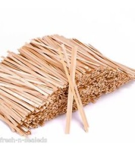 Stir Sticks (Slim Coffee Stirrers) 10 x 1000 Case 5.5", Wooden Stir Sticks (Slim Coffee Stirrers) 10 x 1000 Case 5.5", Wooden