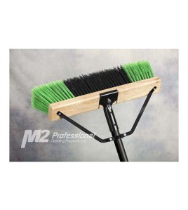 18&quot; Ryno soft Push broom Complete Combo medium stiff bristles 