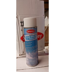 SPRAYWAY Air Freshener clean Breeze with Ordenone, 20 oz Aerosol Can, White, Aerosol  SPRAYWAY Air Freshener clean Breeze with Ordenone, 20 oz Aerosol Can, White, Aerosol