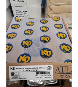 wax paper 12x12 printed KD 500 box  wax paper 12x12 printed KD 500 box