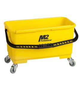 M2 Professional Window Bucket w/Caddy & Wheels - Yellow M2 Professional Window Bucket w/Caddy & Wheels - Yellow