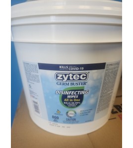 Disinfecting wipes 800 sheets in tube , Zytec Germ Buuster  Disinfecting wipes 800 sheets in tube , Zytec Germ Buuster